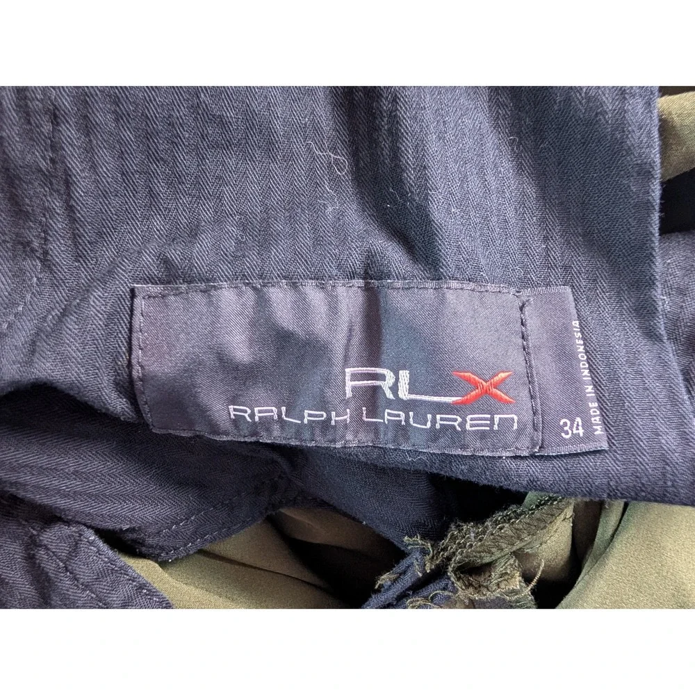RLX Ralph Lauren Mens Golf Shorts 34 Green Bee Insect Print Performance Stretch